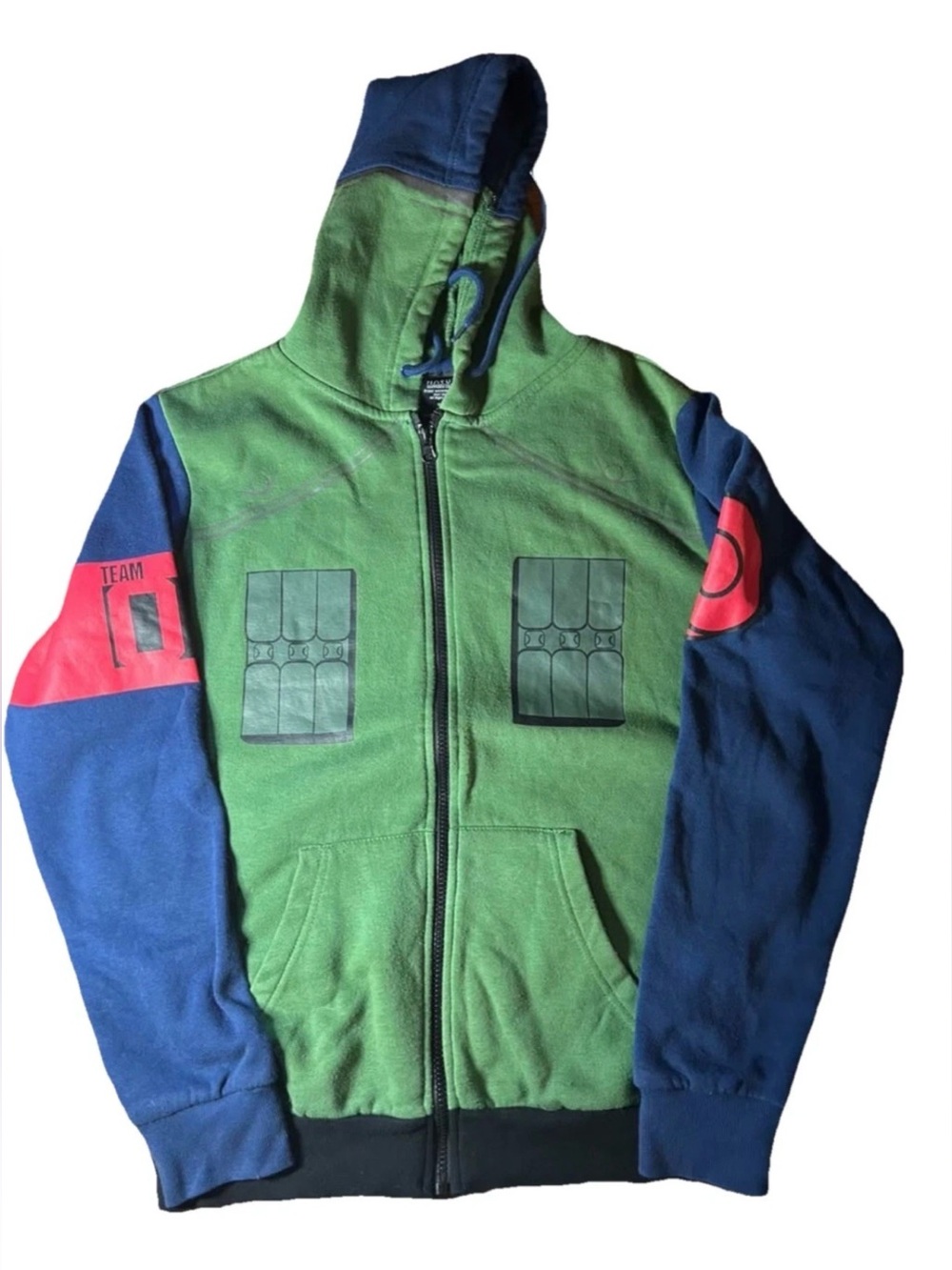 Hot Topic Naruto Shippuden Kakashi Hatake Cosplay Hoodie Anime Size S